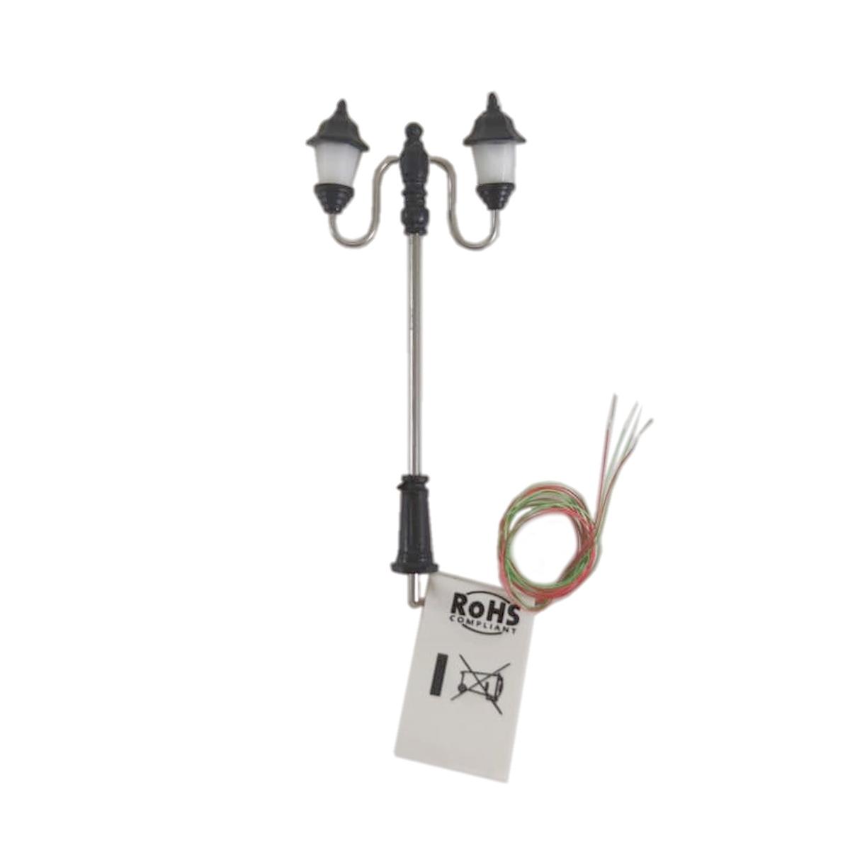 Lampione presepe metallo 3 5 luce led calda modello v
