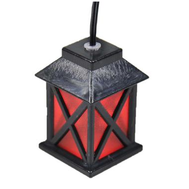 Lanterna presepe spina luce led rosso 3 5 modello v 4 cm
