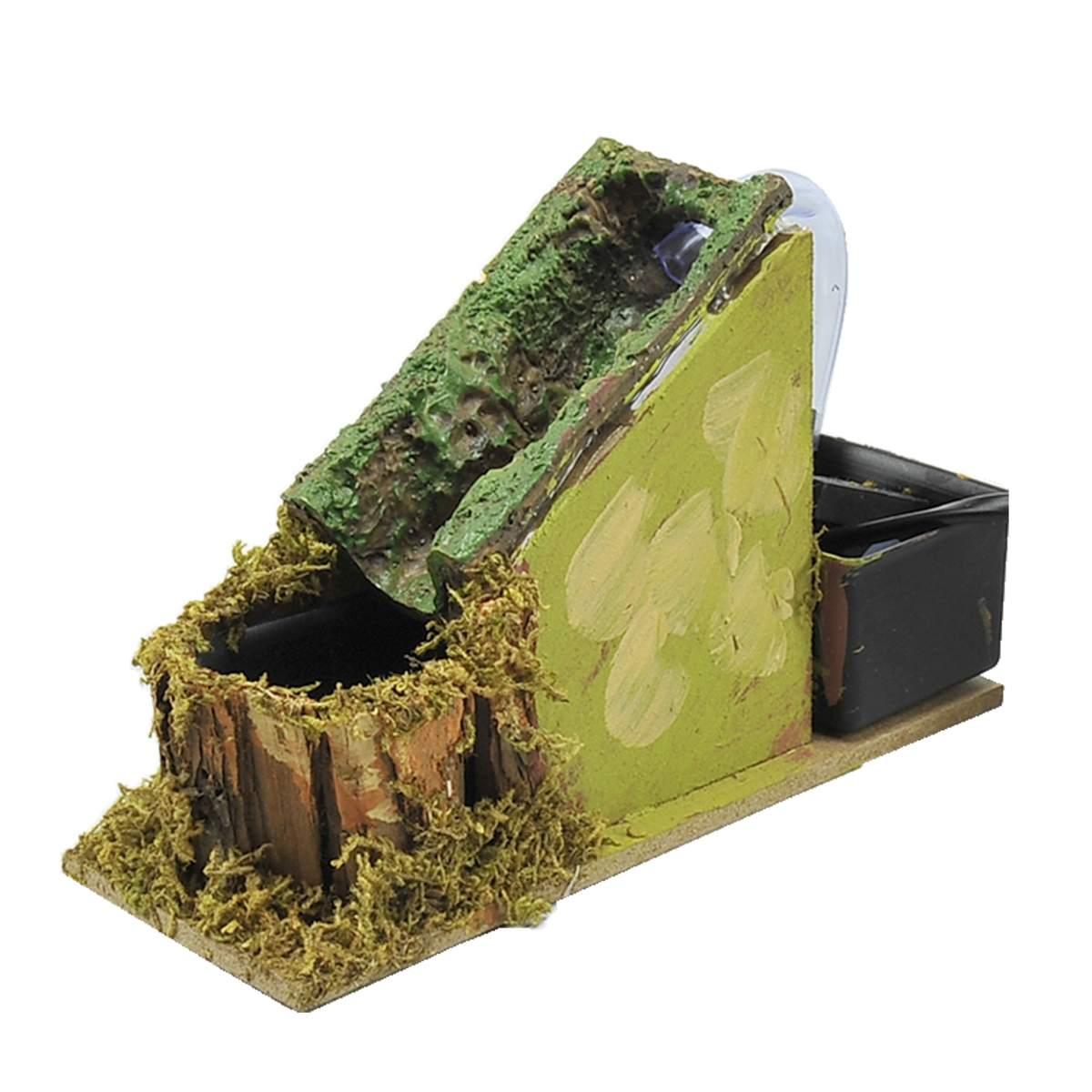 Cascata presepe elettrica acqua pompa modello a 6 cm