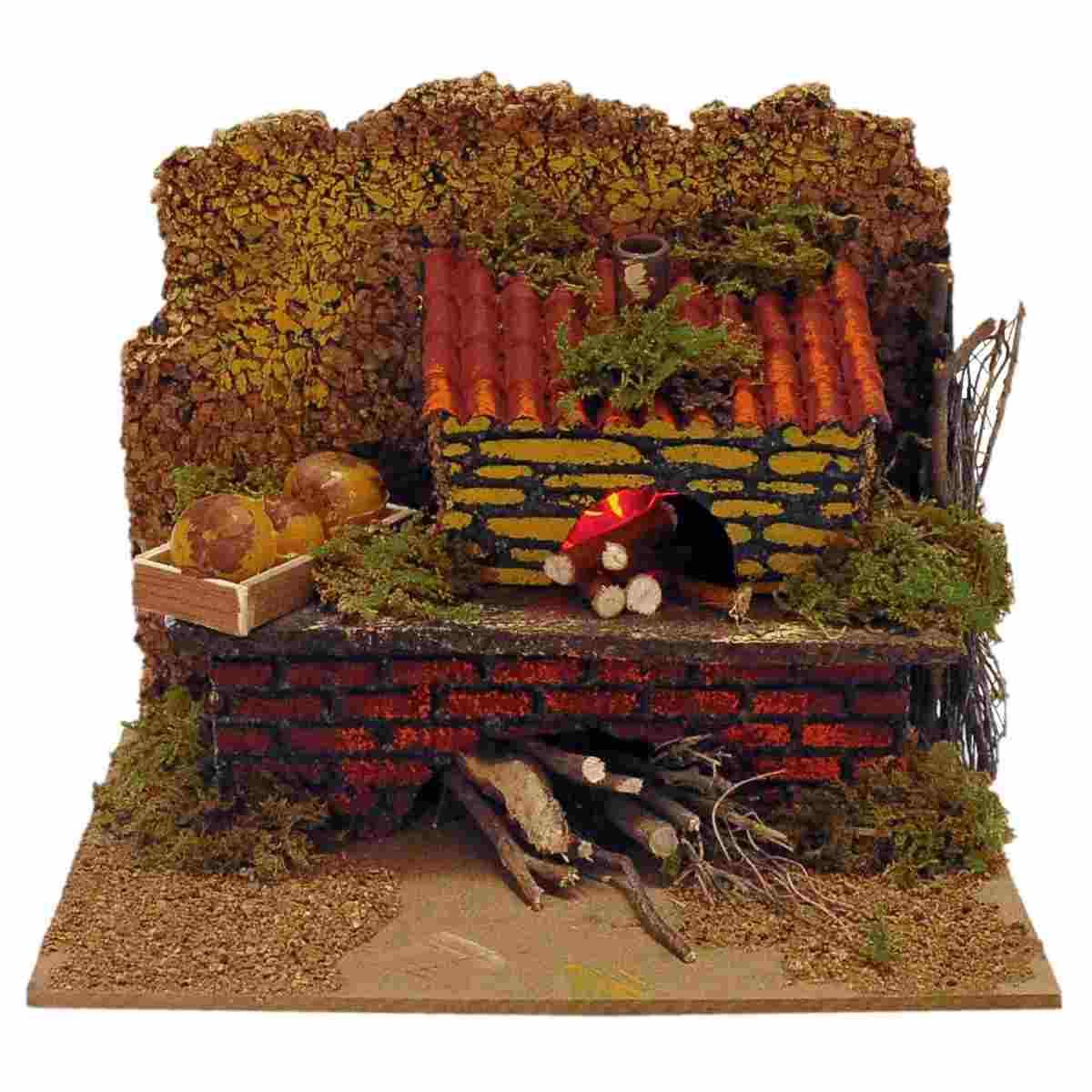 Fuoco presepe elettrico effetto fiamma