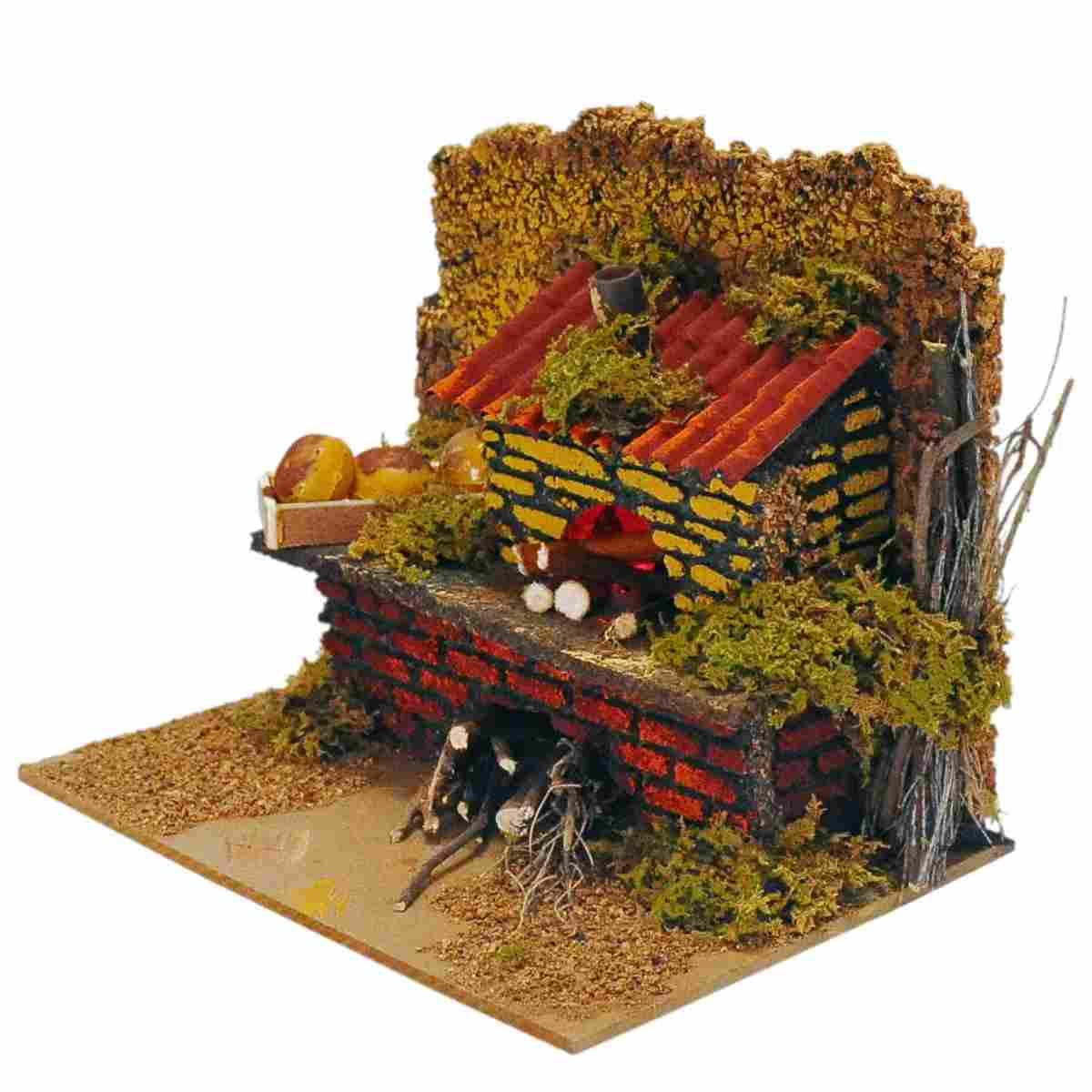 Fuoco presepe elettrico effetto fiamma