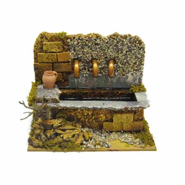 Fontana presepe elettrica 3 getti