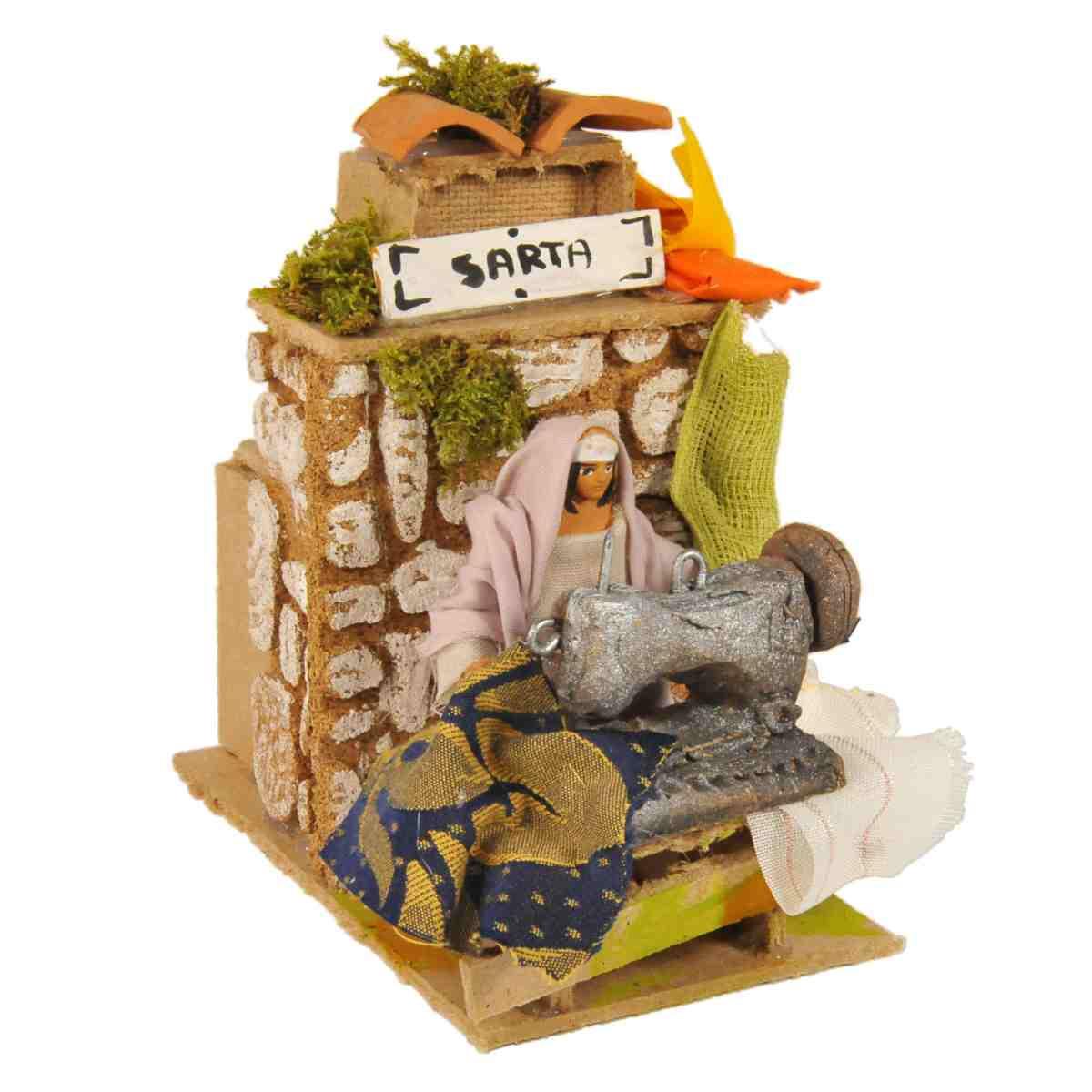 Statua presepe 8 cm movimento sarta