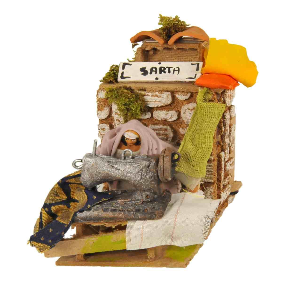 Statua presepe 8 cm movimento sarta
