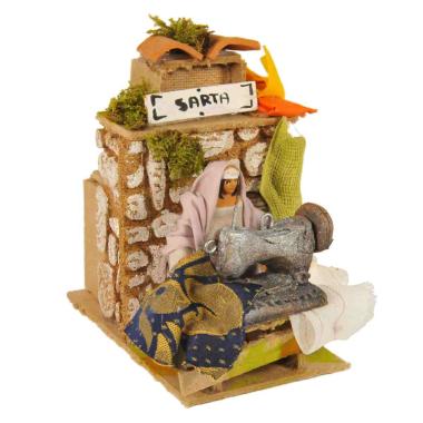 Statua presepe 8 cm movimento sarta