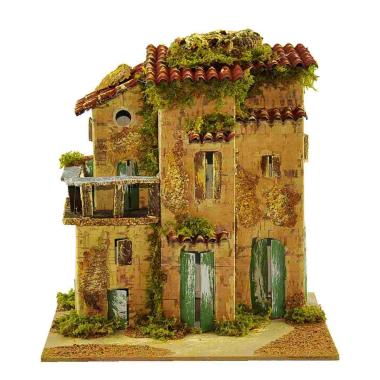 Casetta presepe balcone