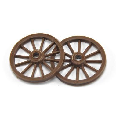Ruota presepe carro marrone 5 cm