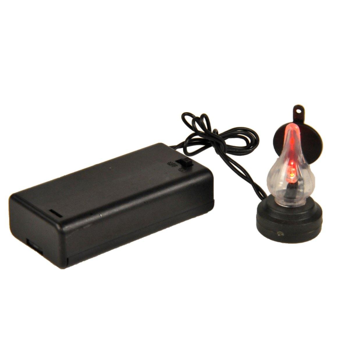 Lanterna presepe luce rossa batteria 3 modello v