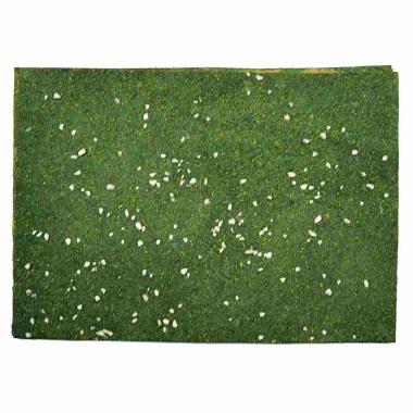 Tappeto presepe verde sassi