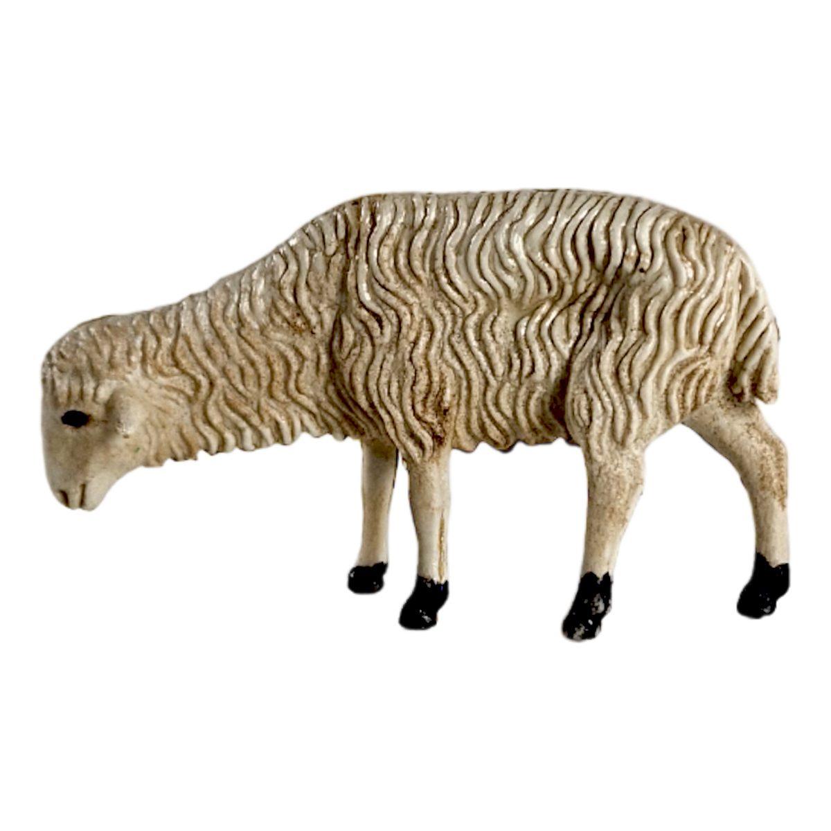 Statua presepe pecora bianca