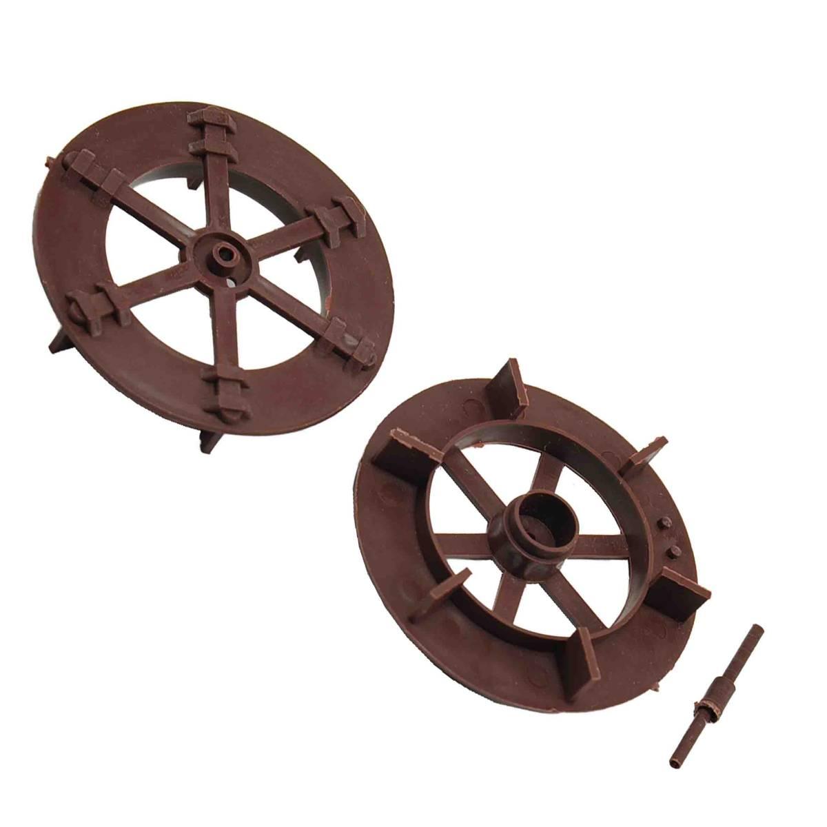 Ruota presepe mulino acqua marrone
