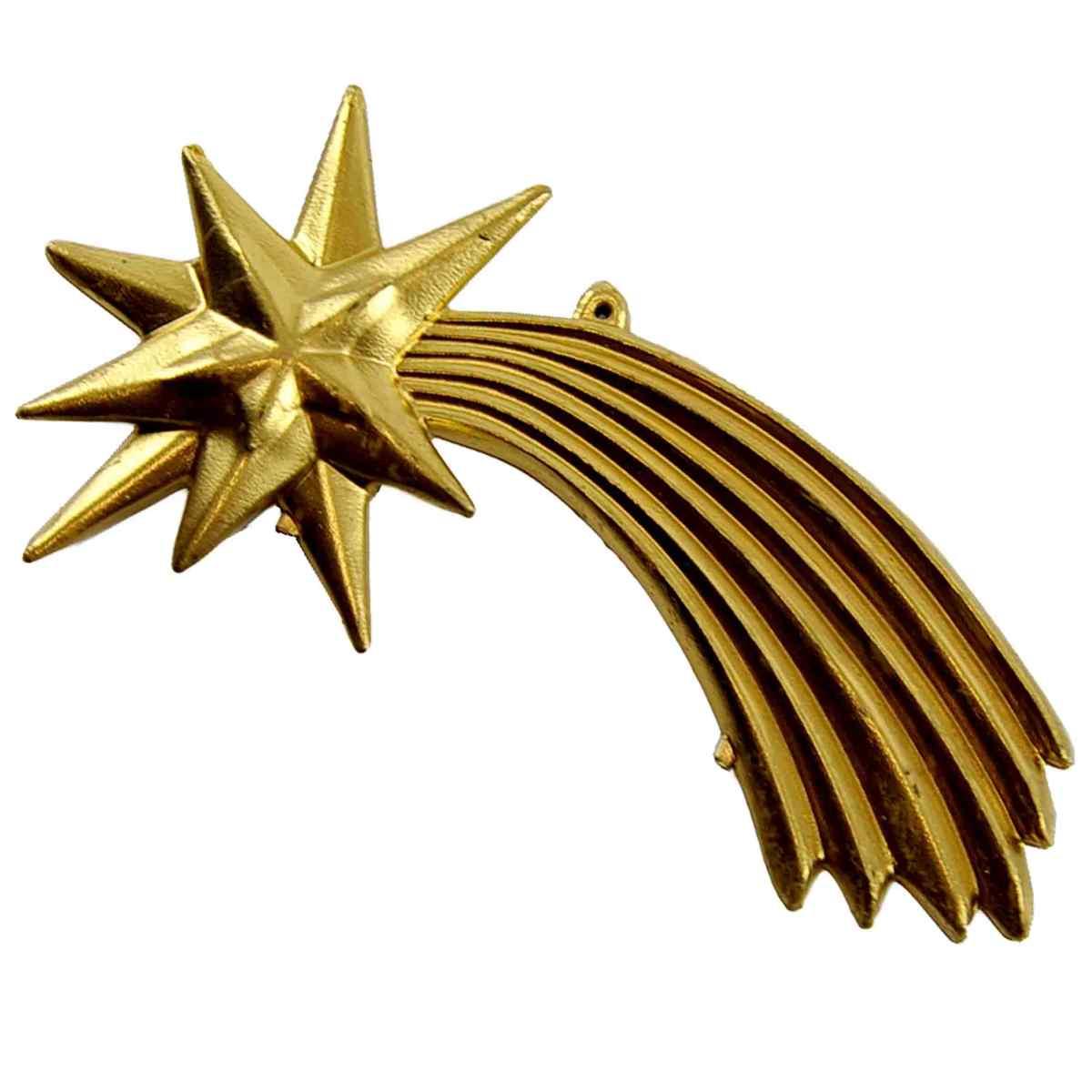 Stella presepe cometa oro 14 cm