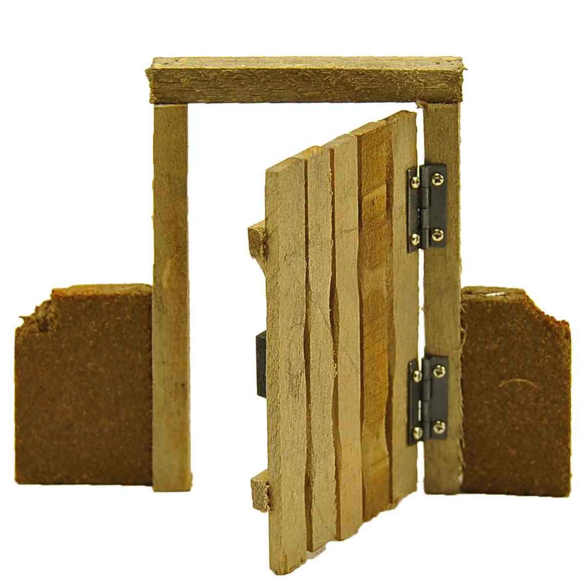 Portone presepe legno