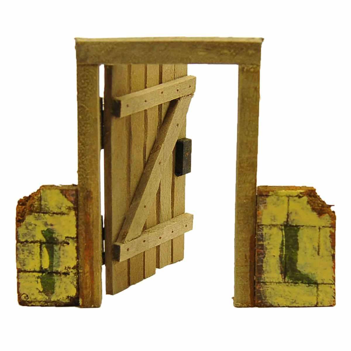 Portone presepe legno