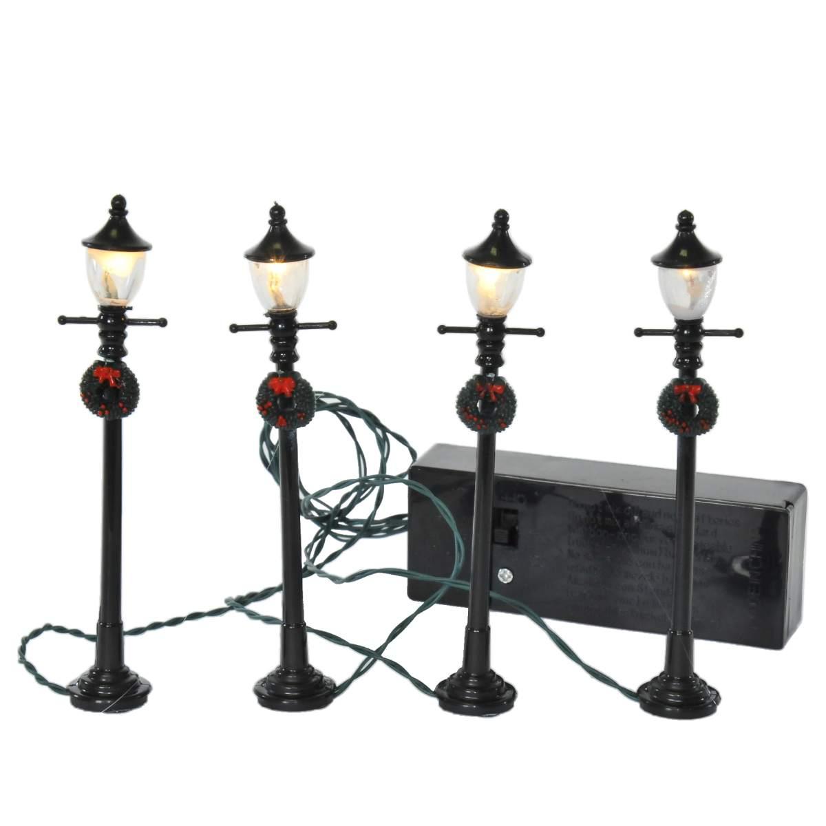 Lampione presepe 3 5 batterie luce led calda modello v 11 cm