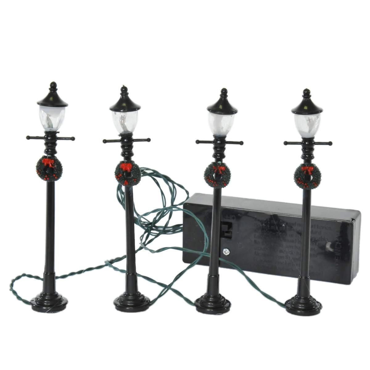Lampione presepe 3 5 batterie luce led calda modello v 11 cm