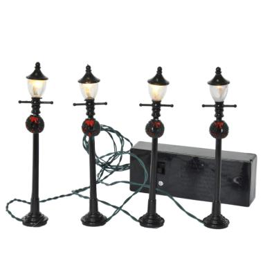 Lampione presepe 3 5 batterie luce led calda modello v 11 cm