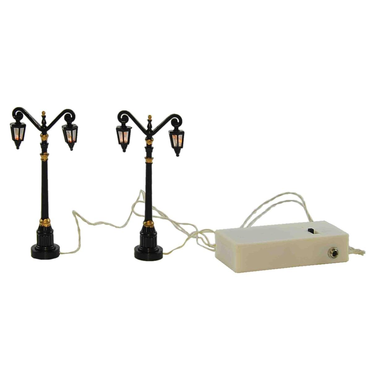 Lampioni presepe luce led calda batterie 10 cm