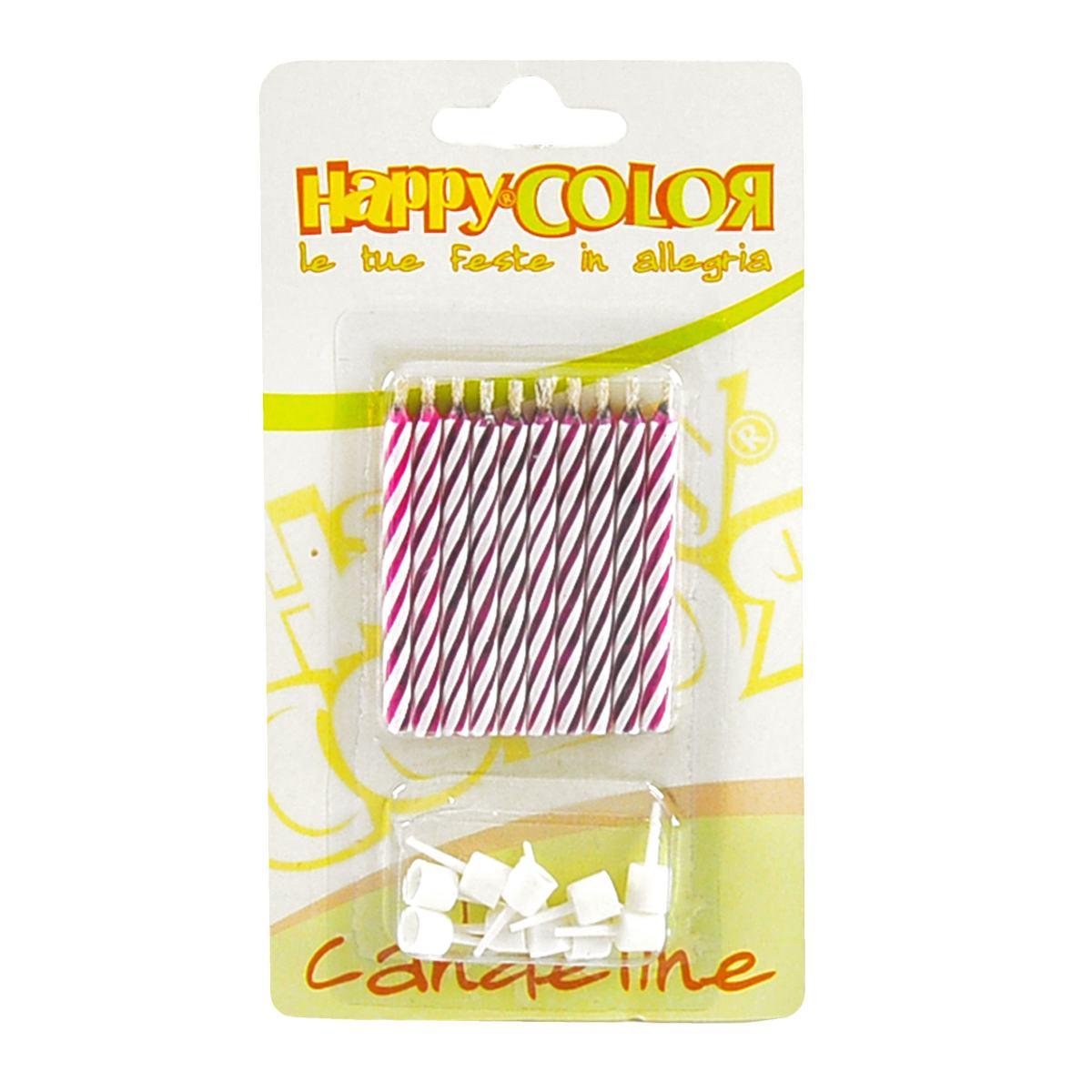 Candelina magica rosa celeste 10 pz