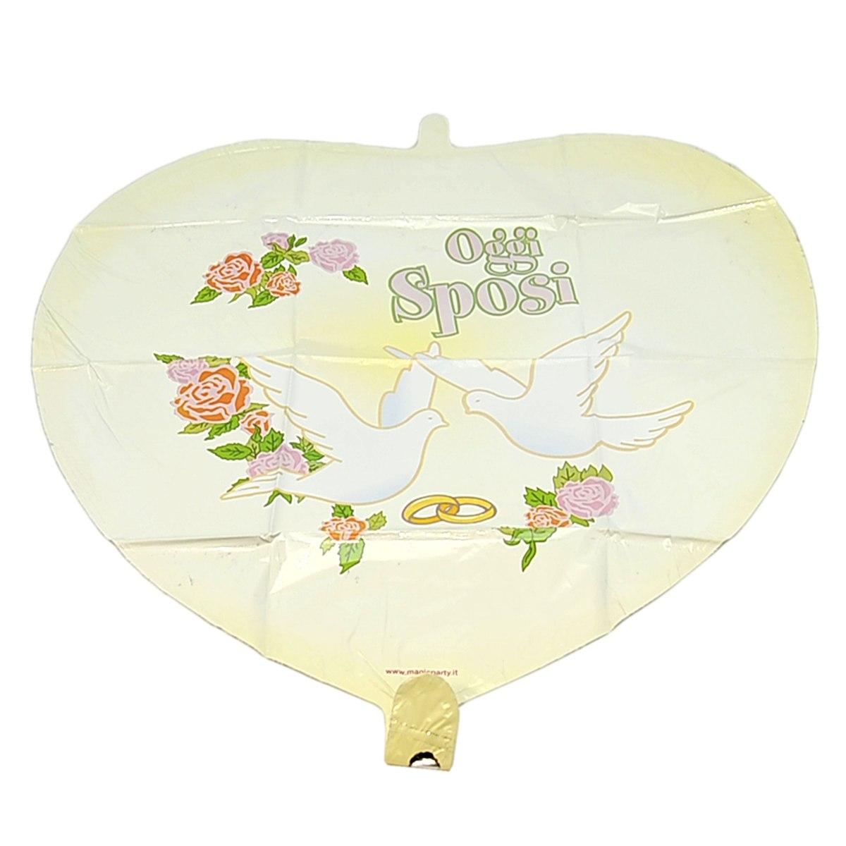 Palloncino cuore sposi