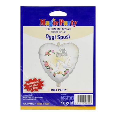 Palloncino cuore sposi