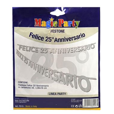 Festone party 25 anniviverasrio mt