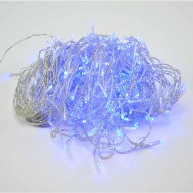 Luci di natale tenda esterno 400 led bianco blu 400 cm