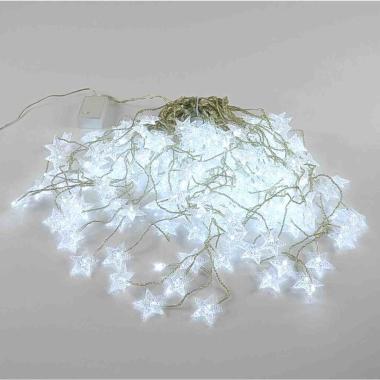 Luci di natale tenda esterno 180 led stelle bianco freddo 420 cm