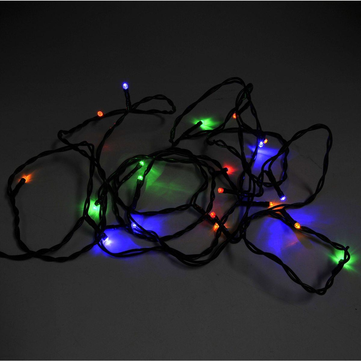 Luci di natale interno 20 led multicolor luce fissa
