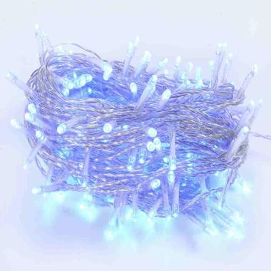 Luci di natale esterno 180 led blu giochi cavo trasparente