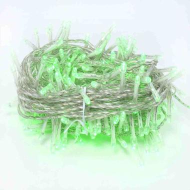 Luci di natale esterno 180 led verde giochi cavo trasparente