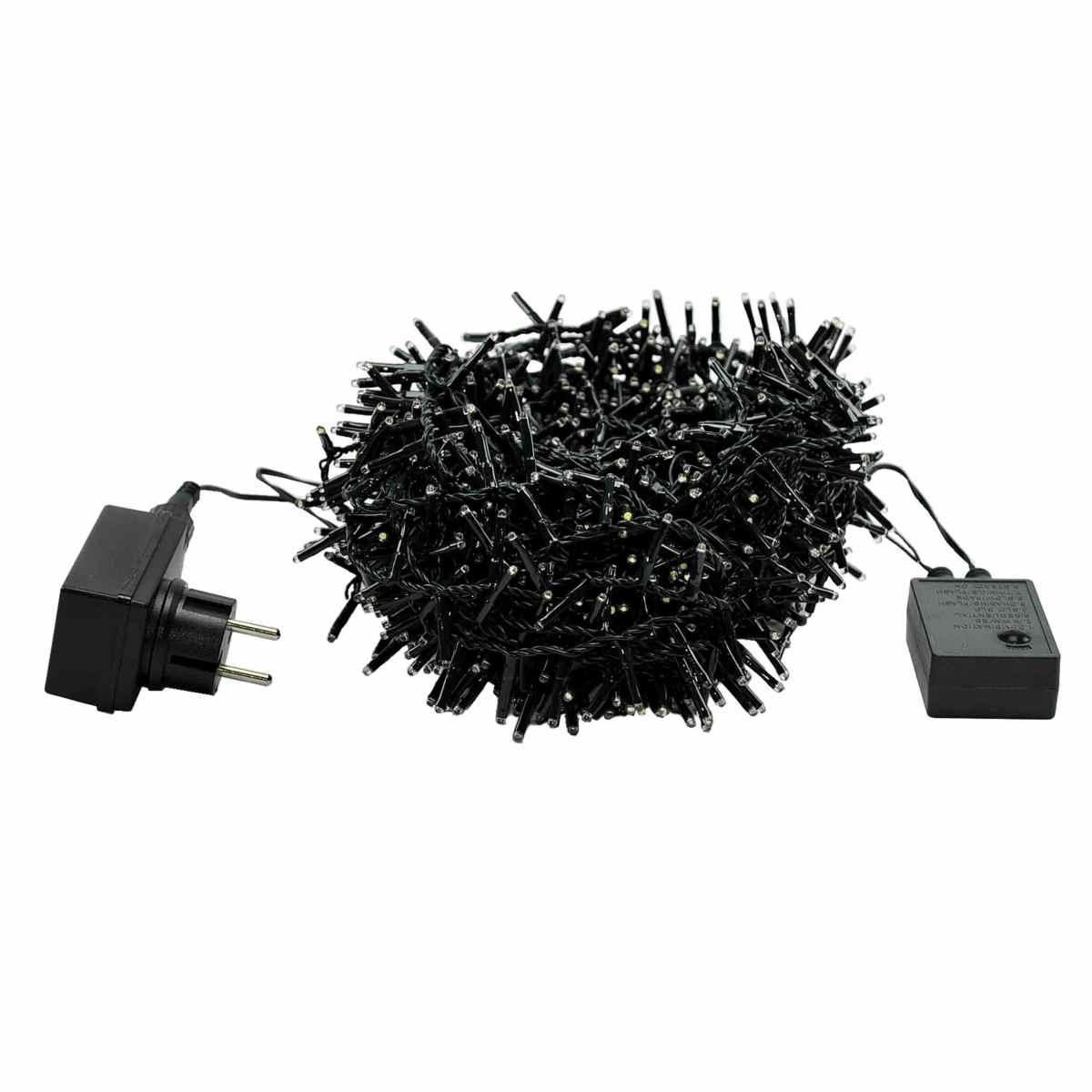 Luci di natale esterno 1152 led bianco freddo luce fissa