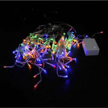 Luci di natale tenda esterno 160 led stalat multicolor