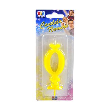 Candelina compleanno n 0 gialla
