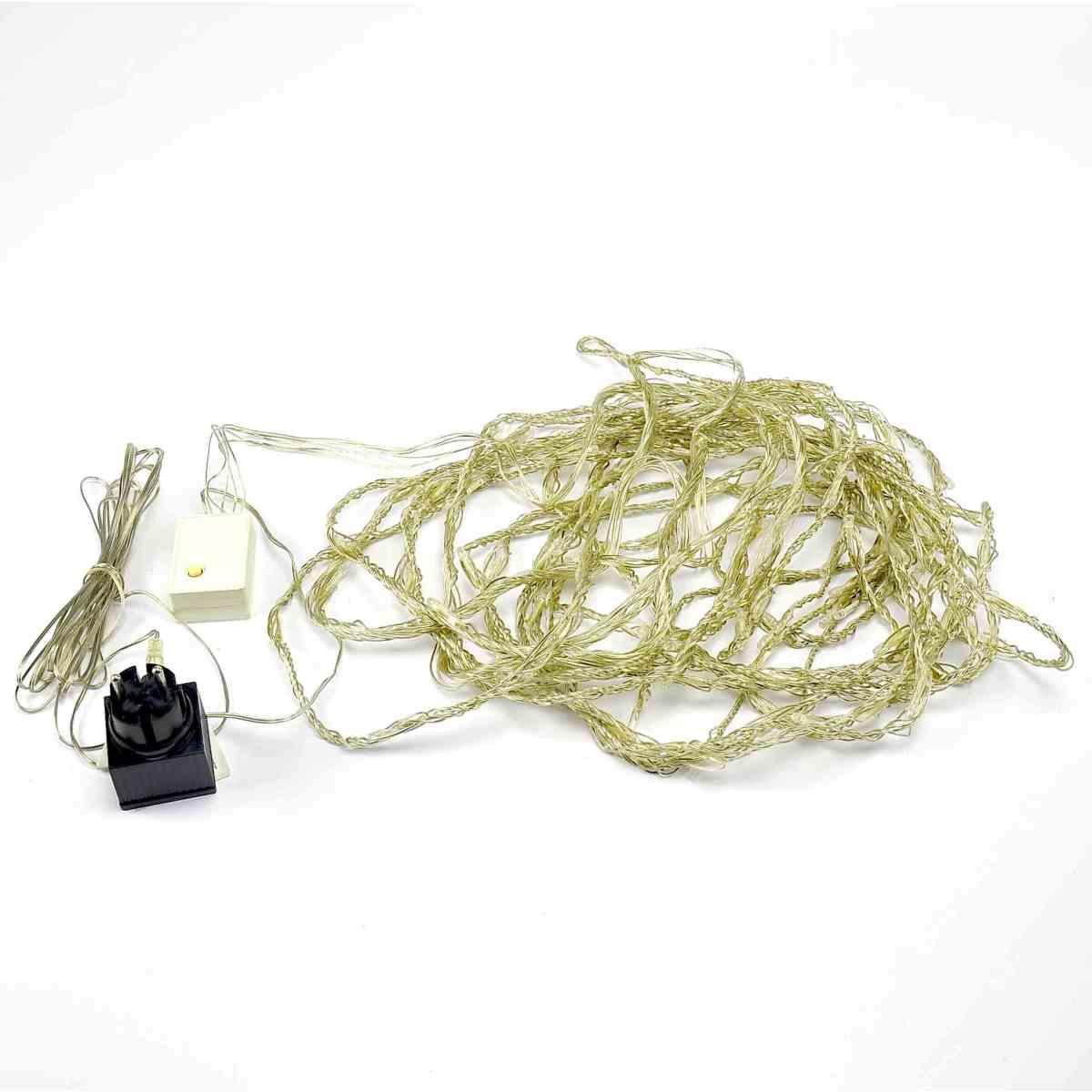 Luci di natale tenda esterno 140 led bianco 100 cm