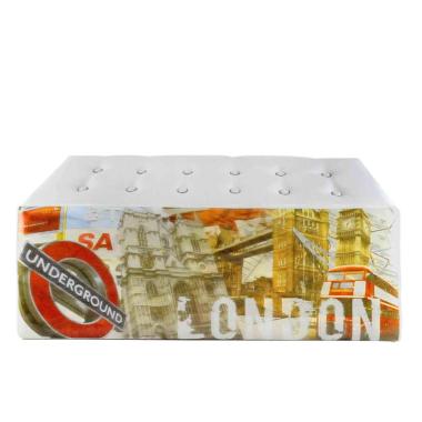 Cubo pouf pelle londra 39 x 90 x 37 cm