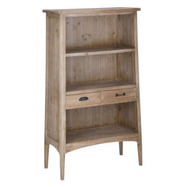 Libreria legno 3 piani cassetti 144 cm