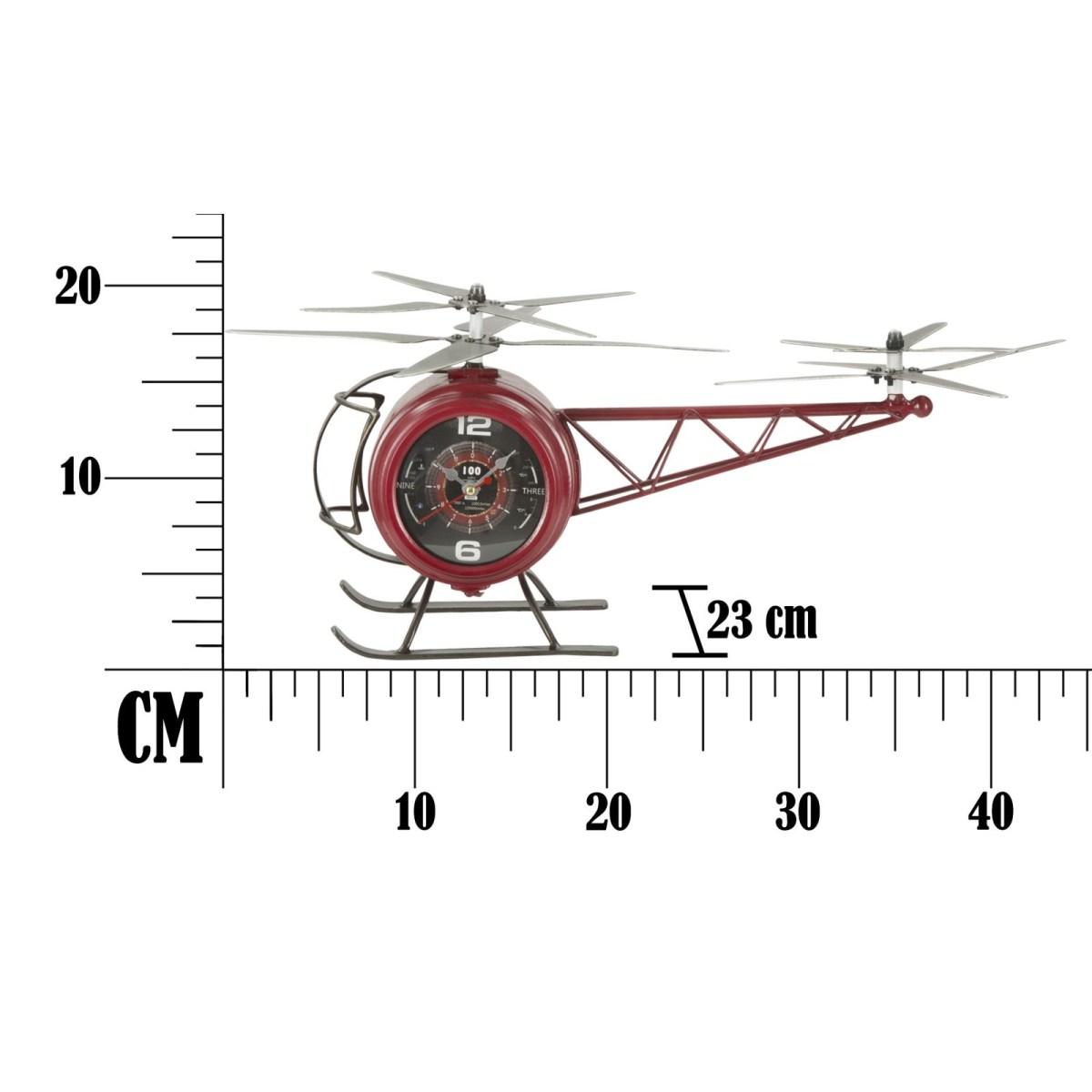 Orologio da tavolo elicottero metallo