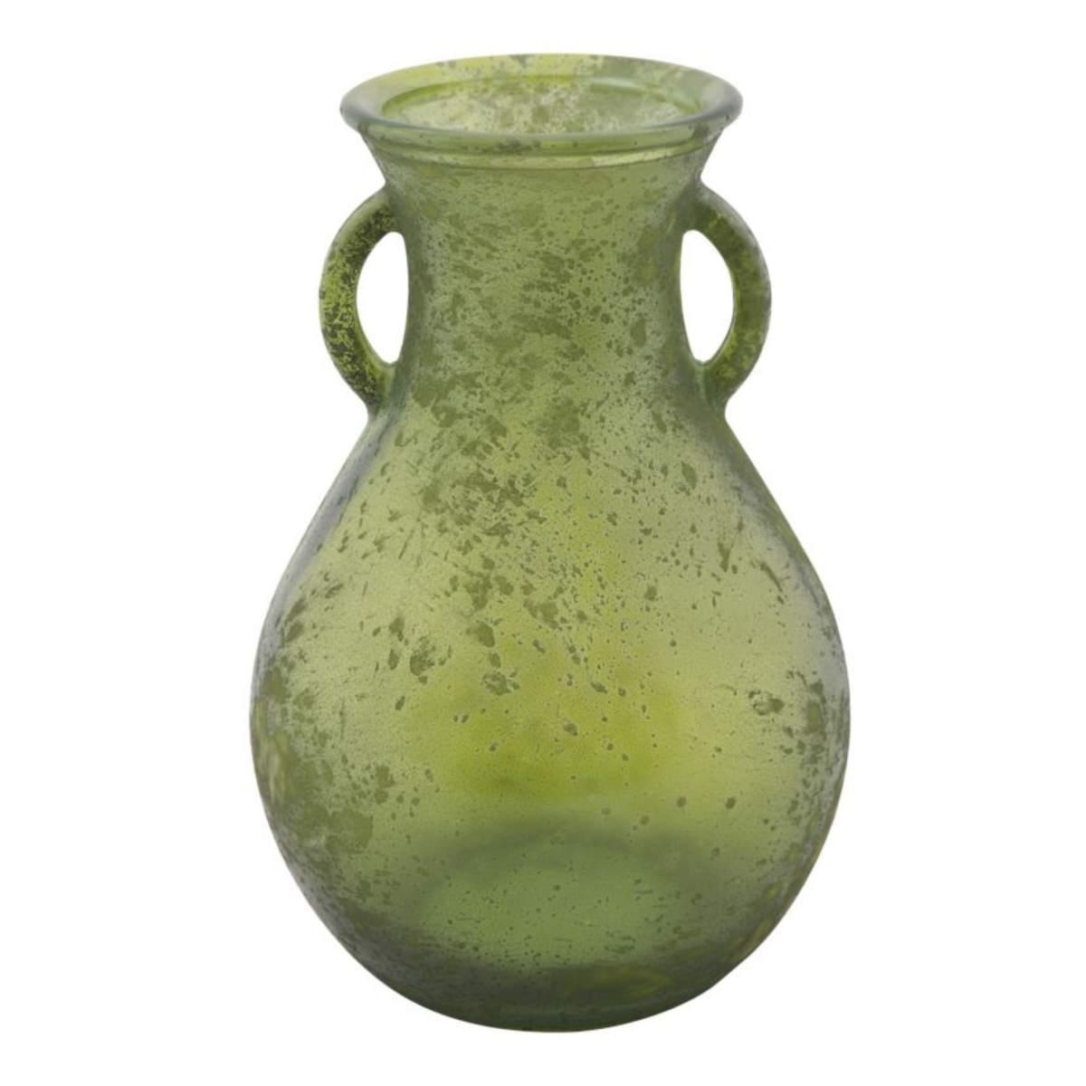 Vaso vetro anfora verde