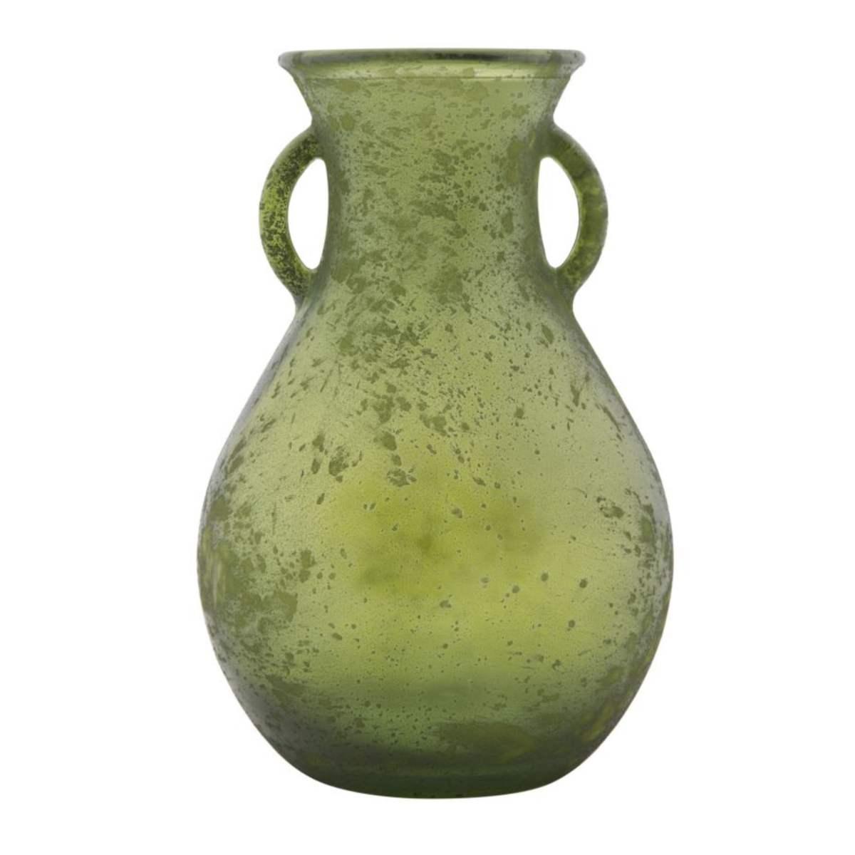Vaso vetro anfora verde