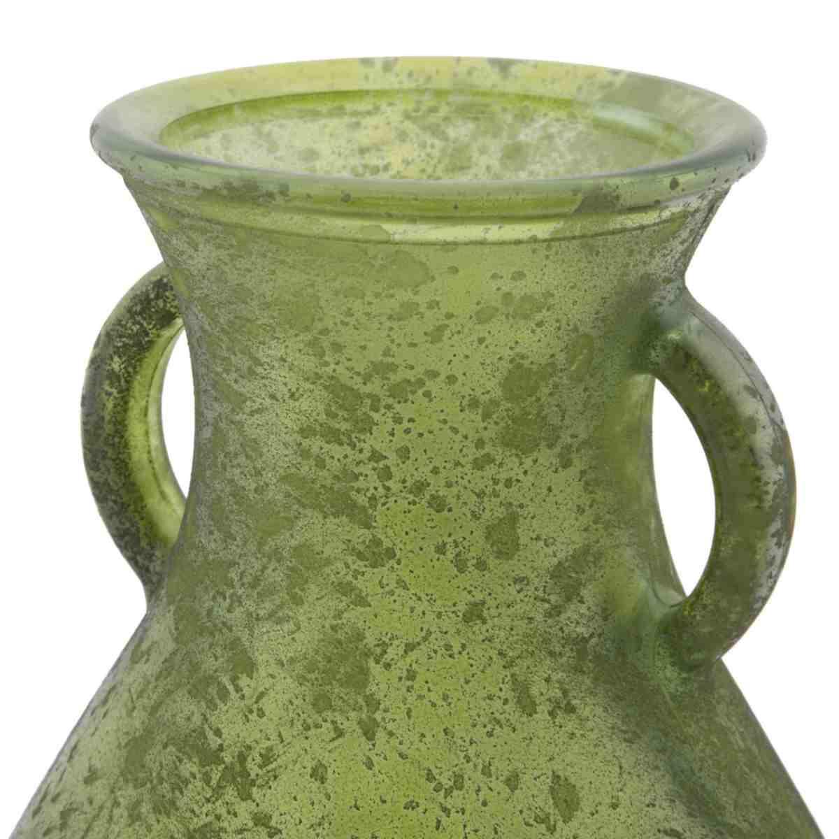 Vaso vetro anfora verde