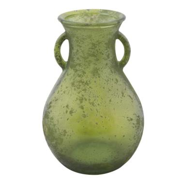 Vaso vetro anfora verde
