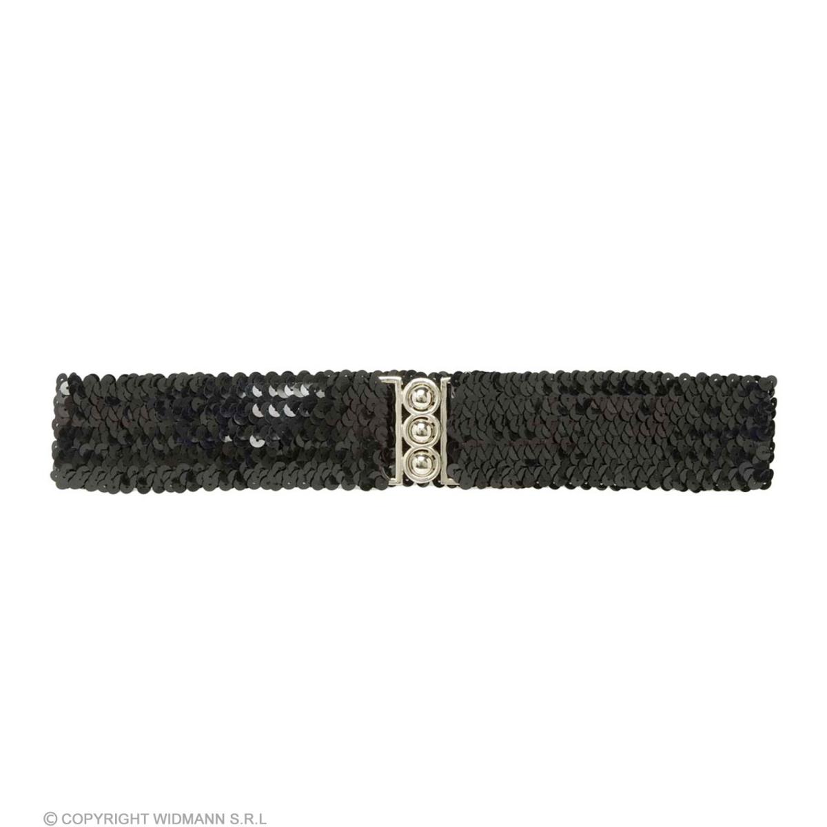 Cintura nera paillettes