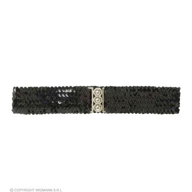 Cintura nera paillettes