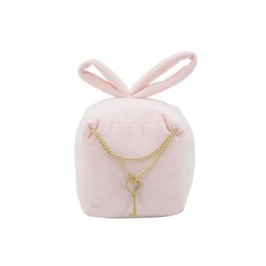 Ferma porte square rosa 14,5 x 14 x 20 cm