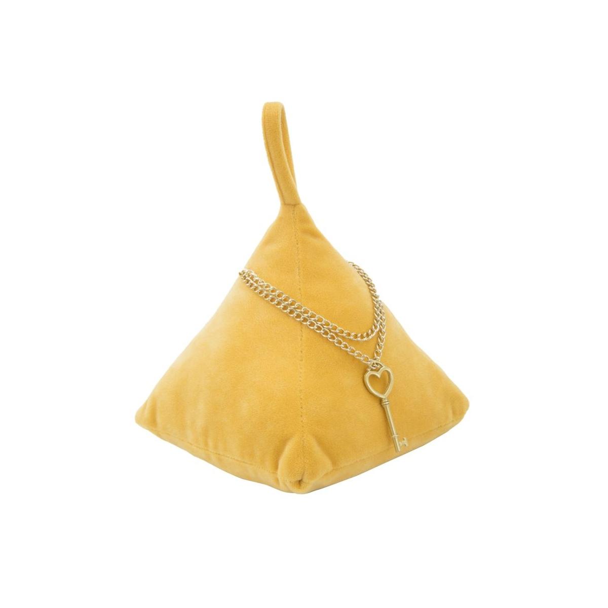 Ferma porte triangle arancione 14 x 14 x 20 cm