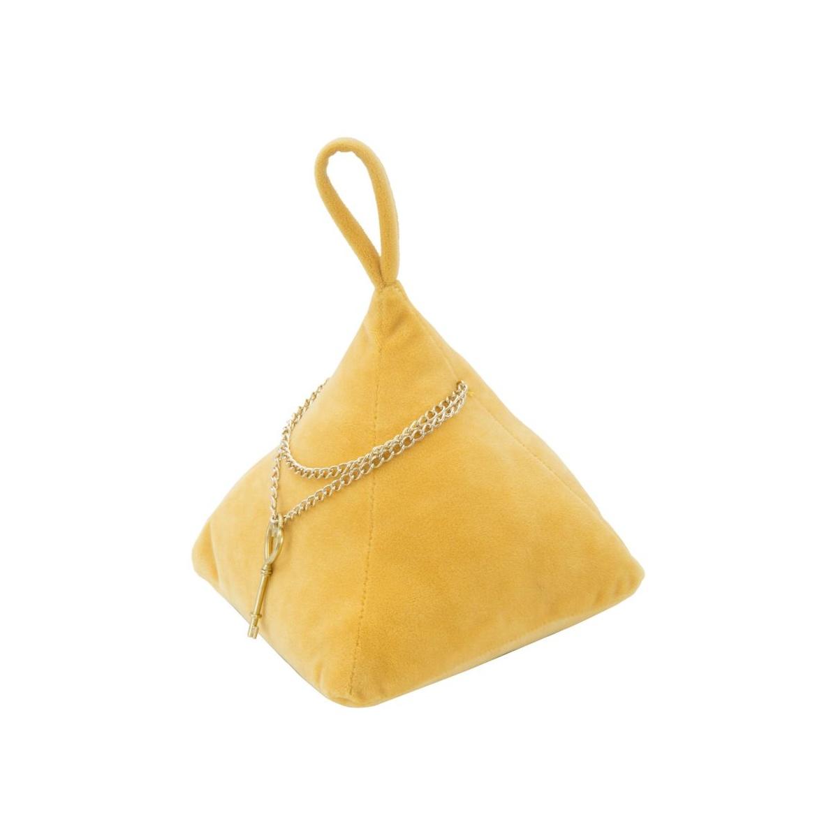 Ferma porte triangle arancione 14 x 14 x 20 cm