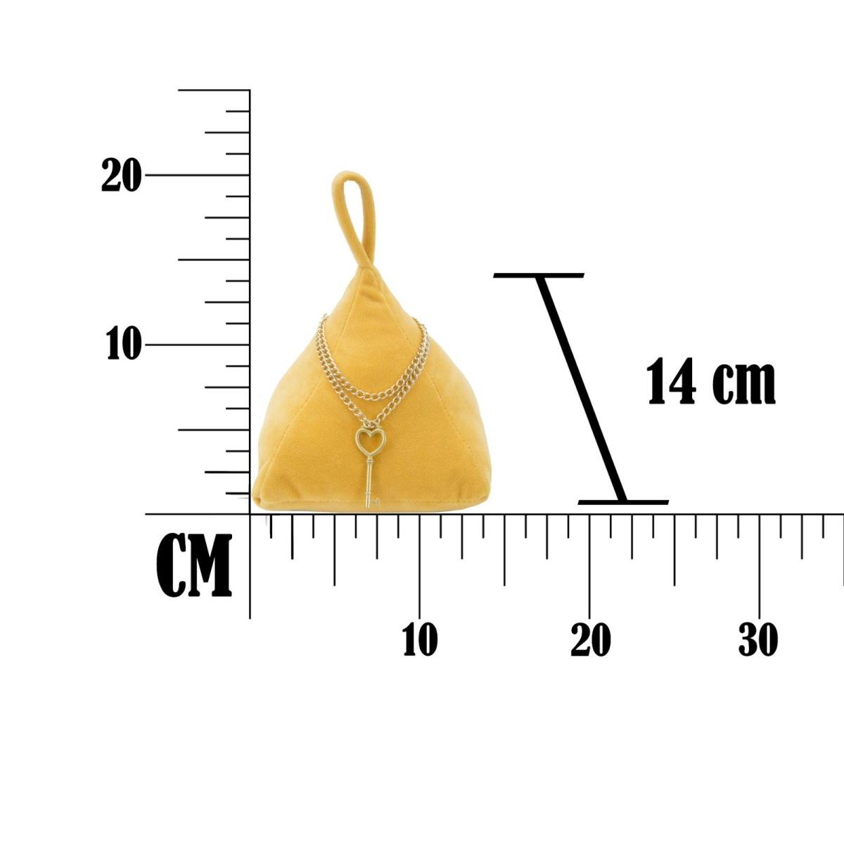 Ferma porte triangle arancione 14 x 14 x 20 cm