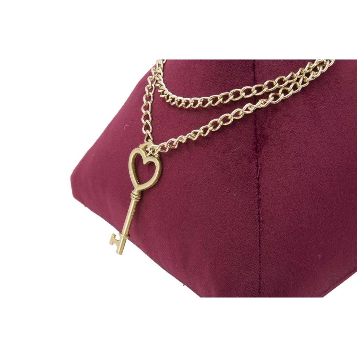 Ferma porte triangle bordeaux 14 x 14 x 20 cm