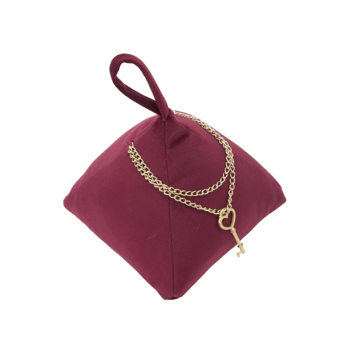 Ferma porte triangle bordeaux 14 x 14 x 20 cm